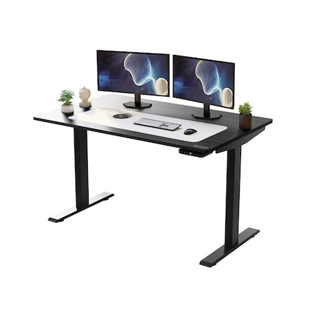 Uncaged Ergonomics RiseUpElectricStandingDesk60X30"BlkDesktopDualMotorMemory, RU2bbkMDF60 RU2bbkMDF60